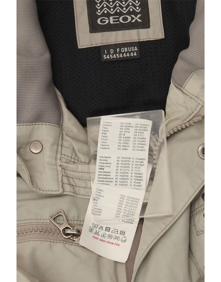 Męska kurtka bomberka Geox UK 44 2XL Szara bawełna