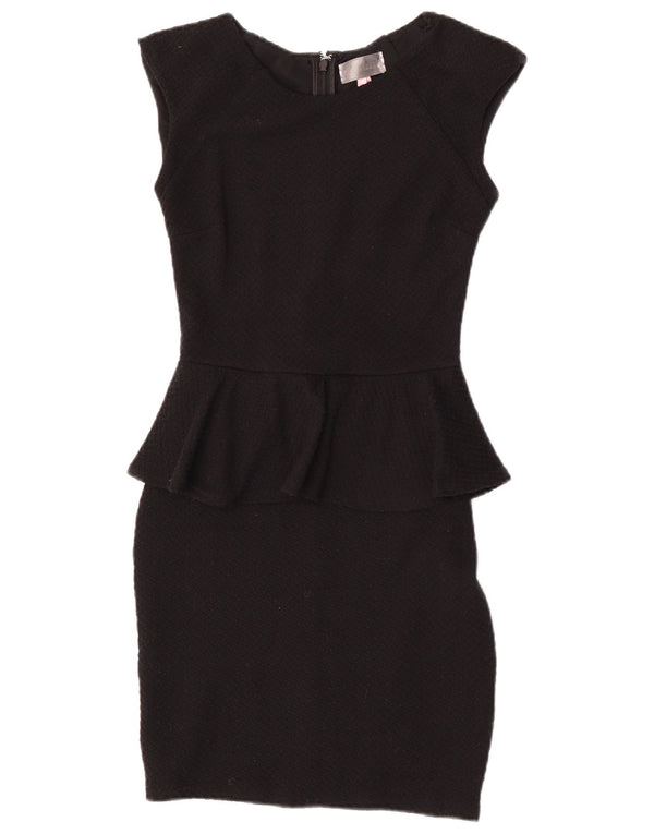 Sukienka damska Lipsy Peplum UK 8, mała, czarna, poliester