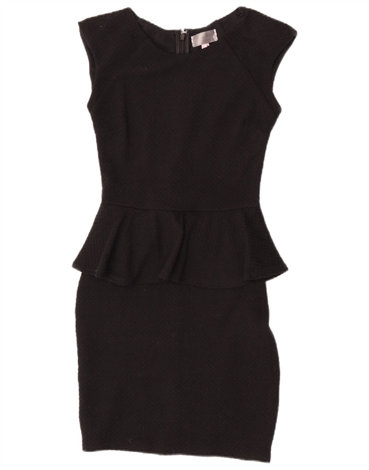 Sukienka damska Lipsy Peplum UK 8, mała, czarna, poliester