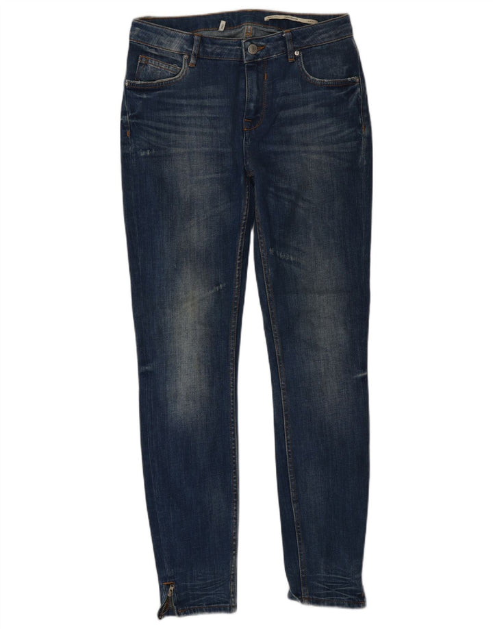 Dżinsy damskie Zara Mid Rise Slim W26 L29 Niebieskie bawełniane