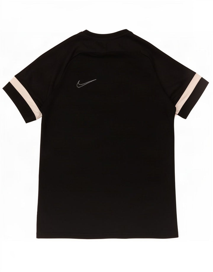 Męski T-shirt Nike Dri Fit Top, średni czarny poliester z blokami kolorów