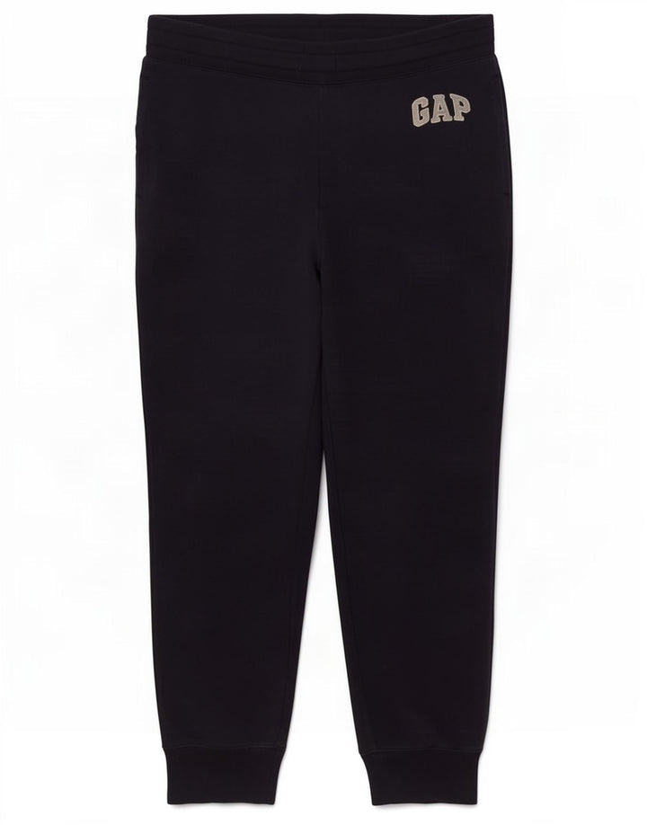 Męskie spodnie dresowe Gap Graphic, joggery, średnio granatowe, bawełniane