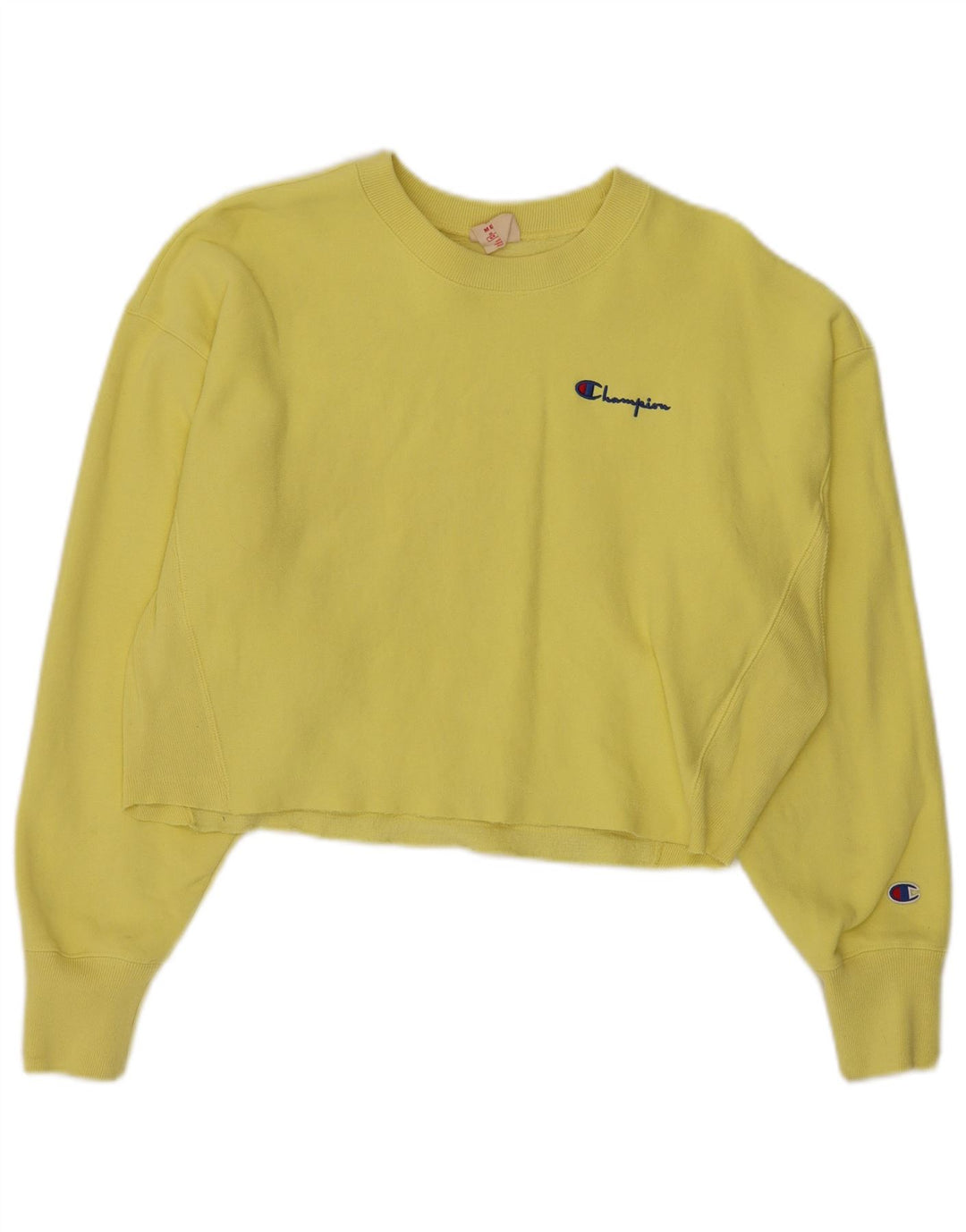 Damska bluza CHAMPION Reverse Weave Crop Sweatshirt UK 14 Średni żółty