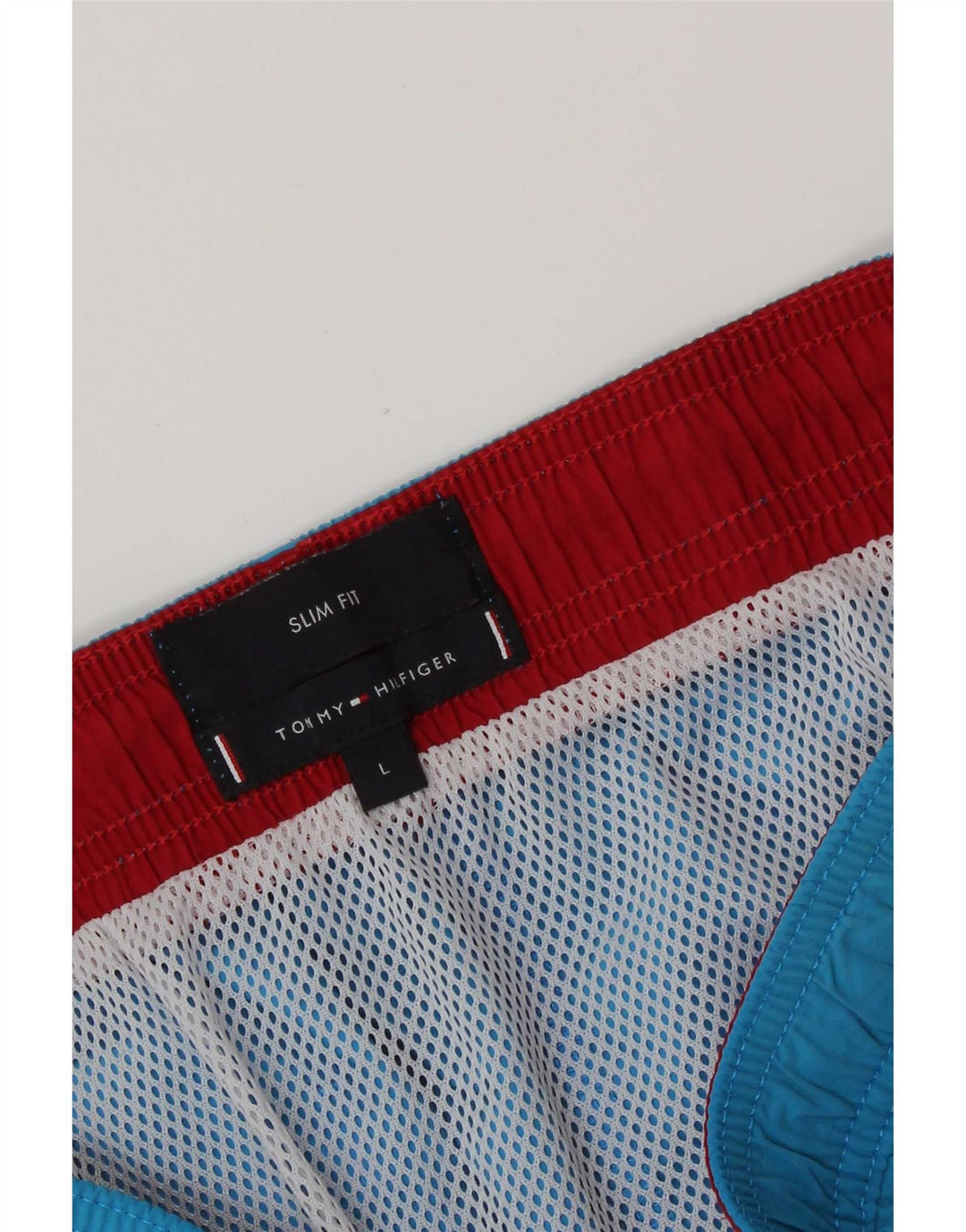 Męskie spodenki kąpielowe Tommy Hilfiger Slim Fit, duże, niebieskie, z poliamidu