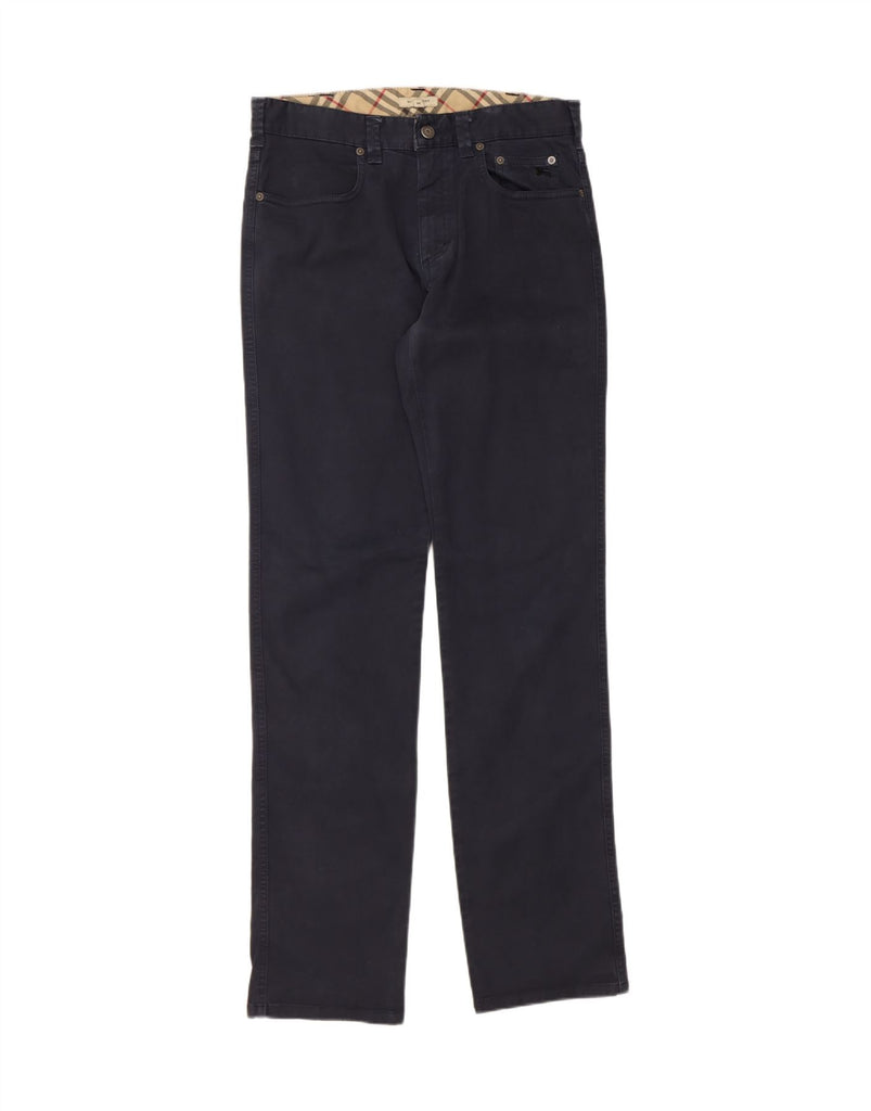 BURBERRY Mens London Straight Jeans W32 L34 Navy Blue Cotton Vintage Burberry and Second-Hand Burberry from Messina Hembry 