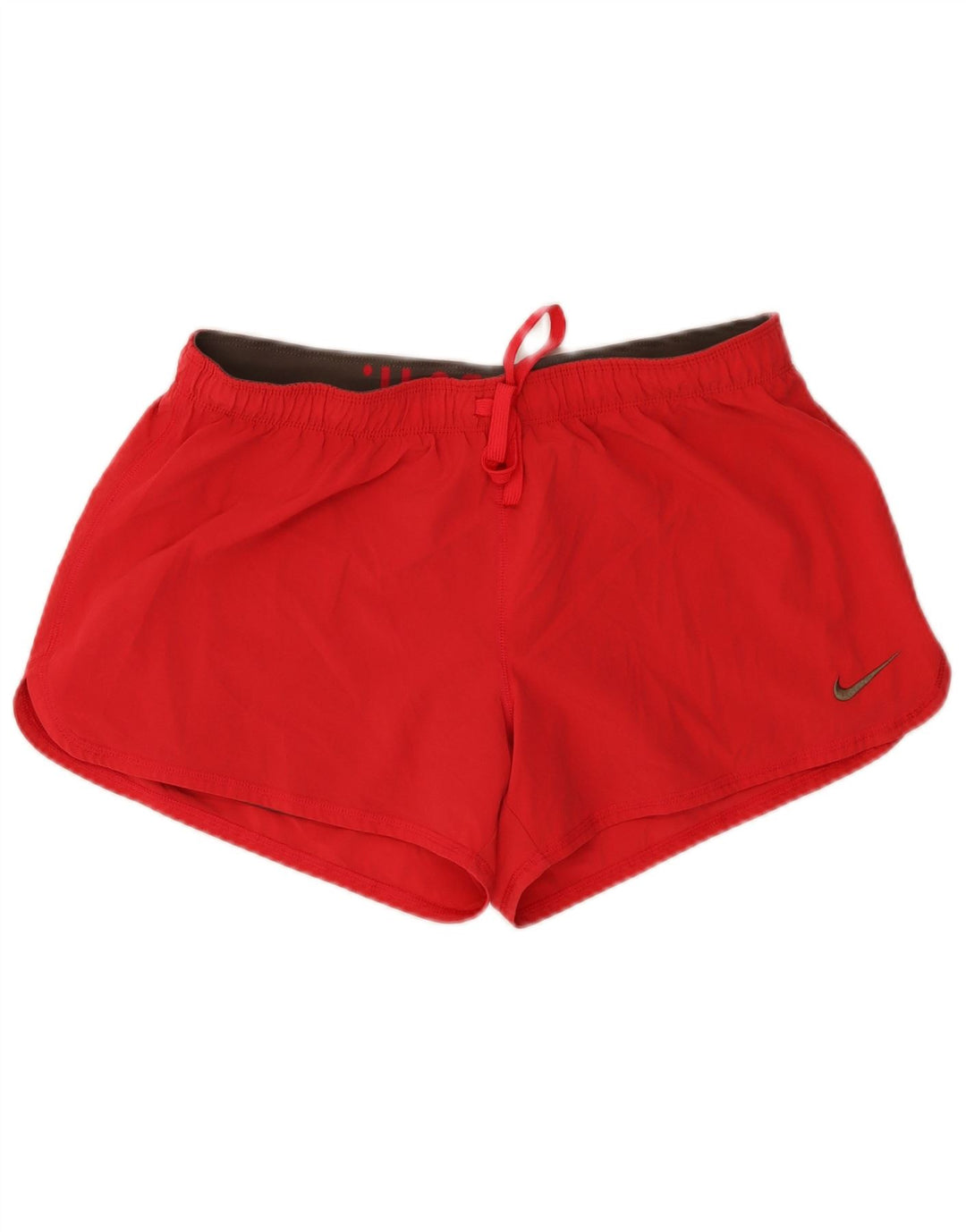 Damskie spodenki sportowe NIKE Dri Fit UK 16, duże, czerwone, poliestrowe