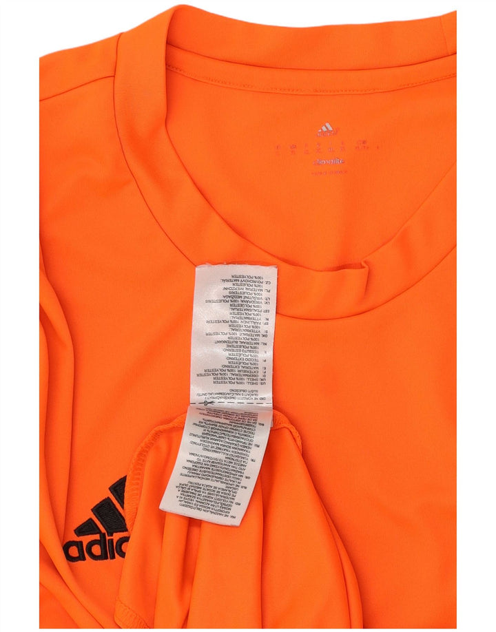 Adidas Męska koszulka Climalite Top XL Pomarańczowy poliester