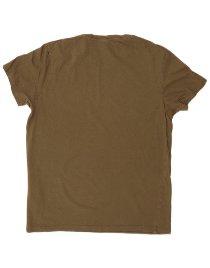 T-shirt męski JACK & JONES, bawełniany, średni khaki