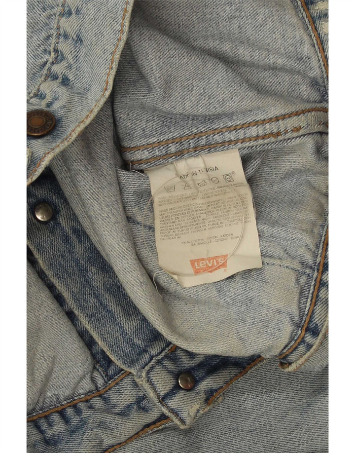Męska kurtka dżinsowa Levi's UK 38, średnia niebieska, bawełniana