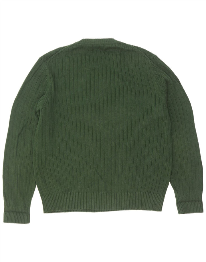 Męski sweter Nautica z okrągłym dekoltem, duży, zielony