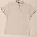 Męska koszulka polo o swobodnym kroju MASSIMO DUTTI, XL, biała