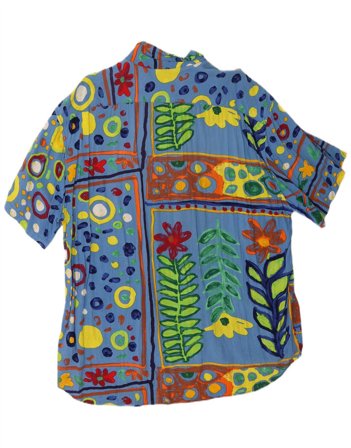 Męska koszula z krótkim rękawem JAMS WORLD XL, wielokolorowe kwiaty