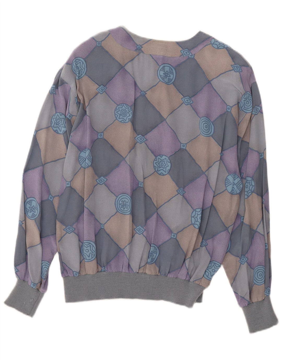 Damska bluzka koszulowa AGENDA IT 42 Jedwabna kratka w kolorze średnioniebieskim