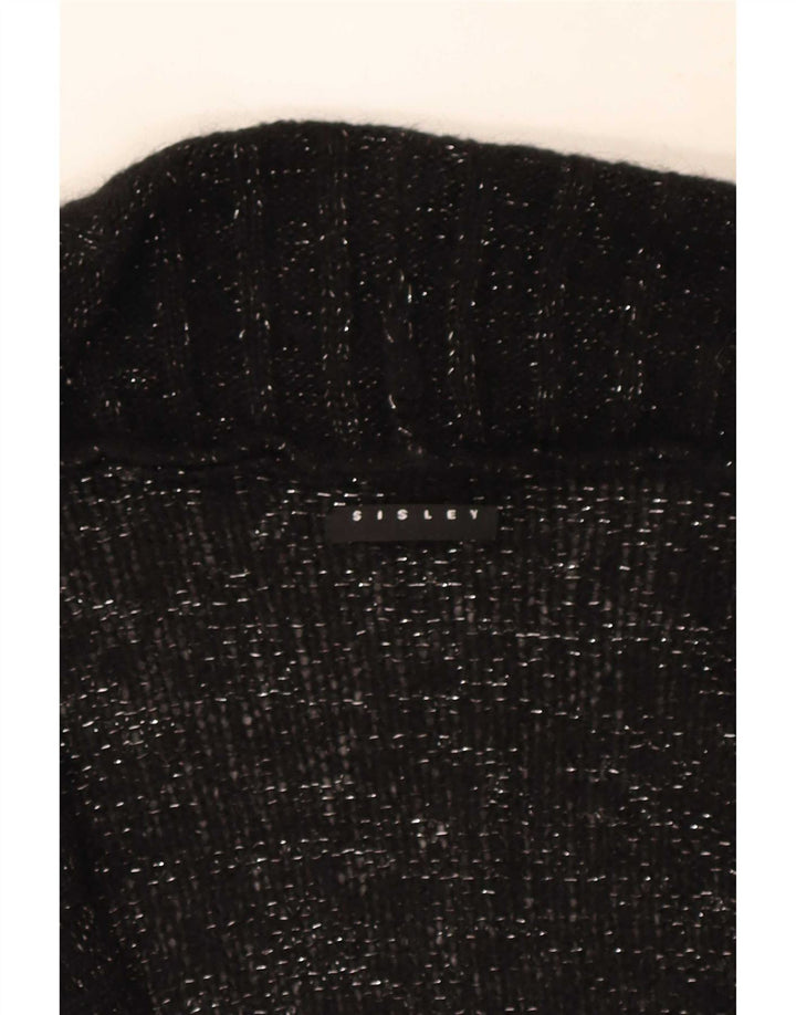 Sweter damski Sisley UK 14, średni, czarny, nakrapiany
