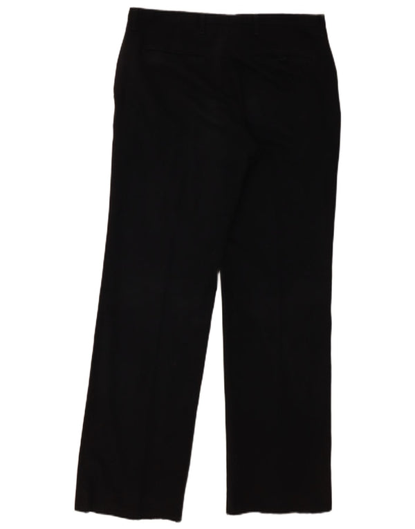 Męskie proste spodnie chino Zara EU 42 Large W32 L32 Czarny poliester