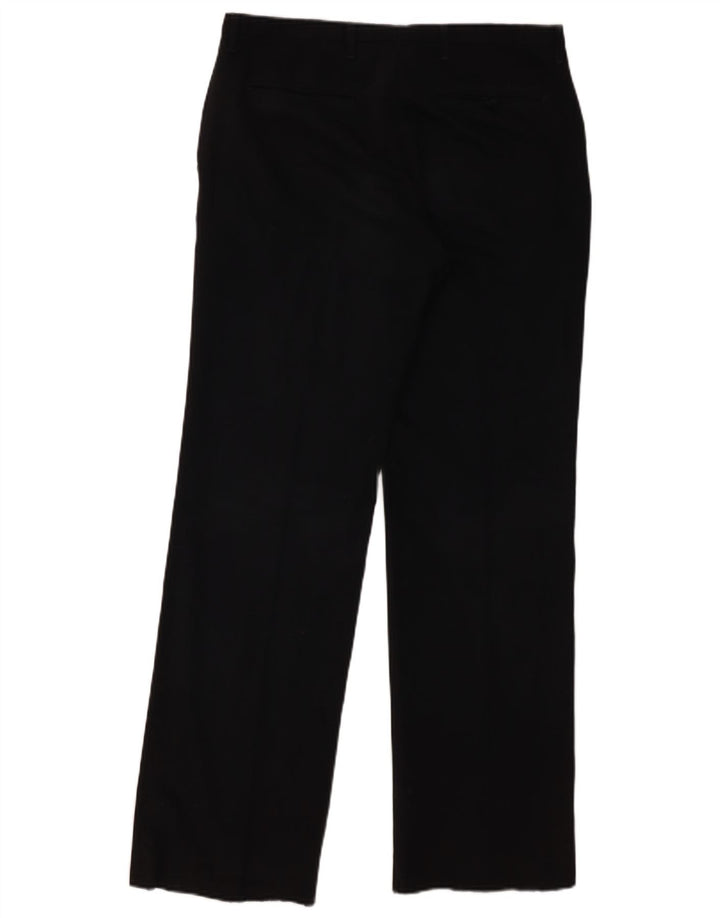 Męskie proste spodnie chino Zara EU 42 Large W32 L32 Czarny poliester