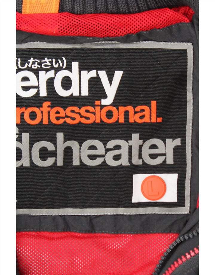 Męska wiatrówka Superdry UK 40, duża, szara nylonowa