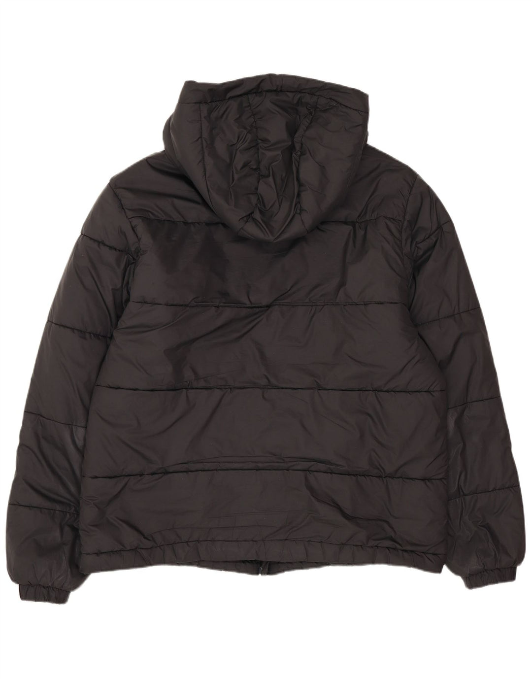 Adidas Męska wyściełana kurtka z kapturem Primegreen UK 36 Mały czarny poliester