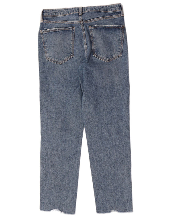 Damskie jeansy z wysokim stanem Zara EU 40 Medium W30 L26 Niebieskie bawełniane