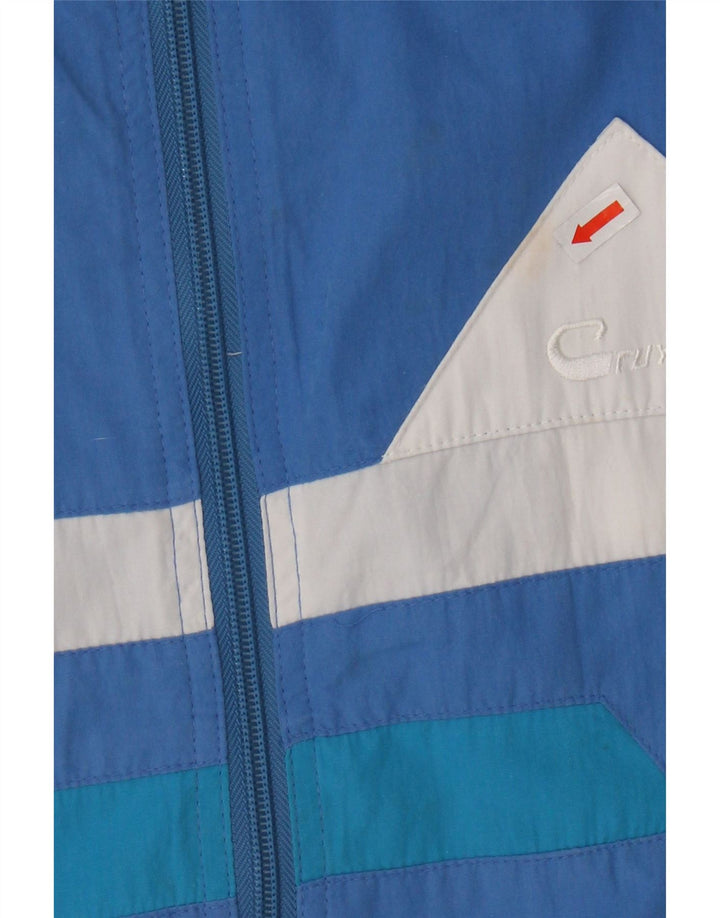 VINTAGE Mens Full Tracksuit Large  Blue Colourblock Polyester Vintage Vintage and Second-Hand Vintage from Messina Hembry 