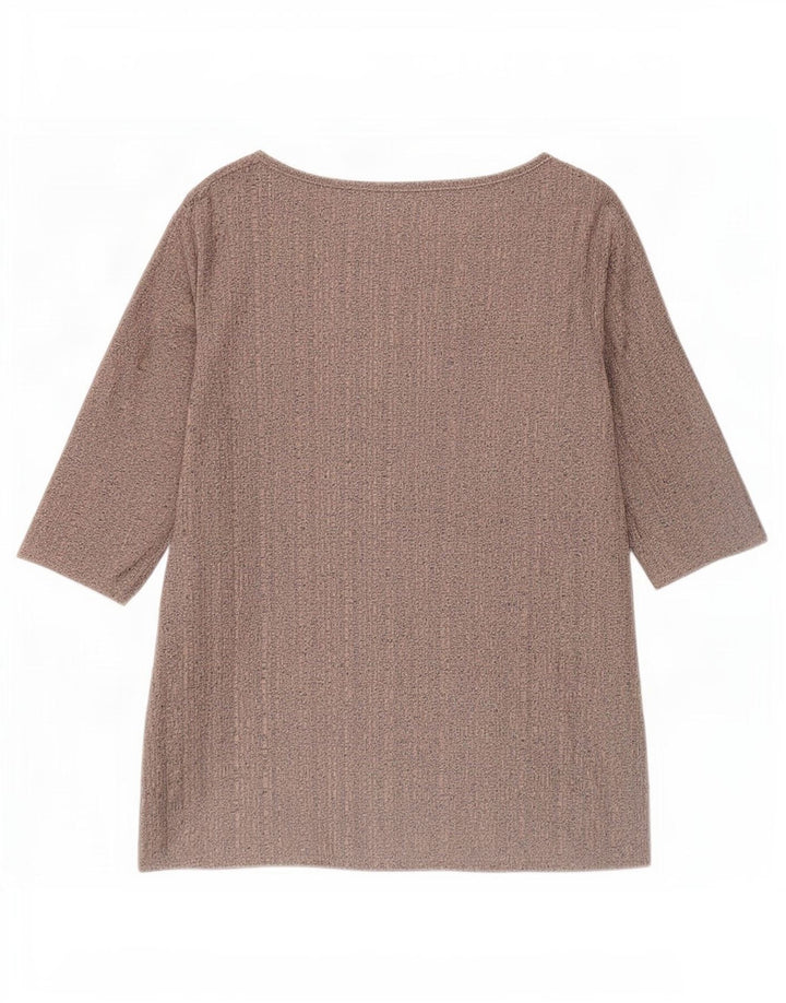 Top damski Zara z rękawem 3/4 UK 10, mały, różowy