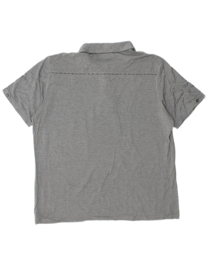 Męska koszulka polo Hugo Boss XL, szara, nakrapiana