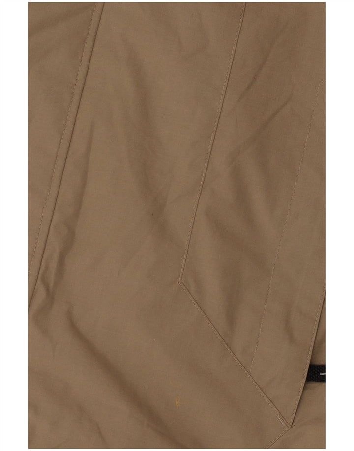 Męska kurtka przeciwdeszczowa z kapturem Jack Wolfskin UK 36/38 Średni beżowy poliester