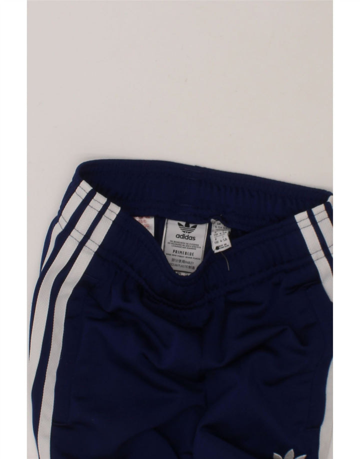 ADIDAS Boys Tracksuit Trousers Joggers 4-5 Years  Navy Blue Polyester Vintage Adidas and Second-Hand Adidas from Messina Hembry 