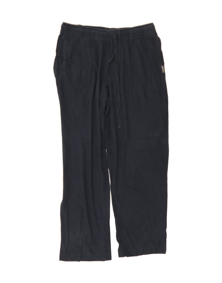 EDDIE BAUER Mens Tracksuit Trousers Medium Navy Blue Cotton Vintage Eddie Bauer and Second-Hand Eddie Bauer from Messina Hembry 