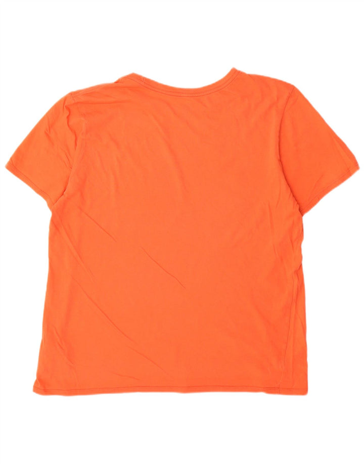 Męski T-shirt Nike z grafiką, duży, pomarańczowy, bawełniany