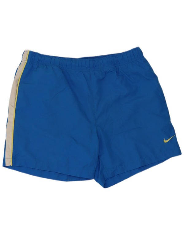 Męskie spodenki kąpielowe Nike, duże, niebieskie, poliestrowe bloki kolorów