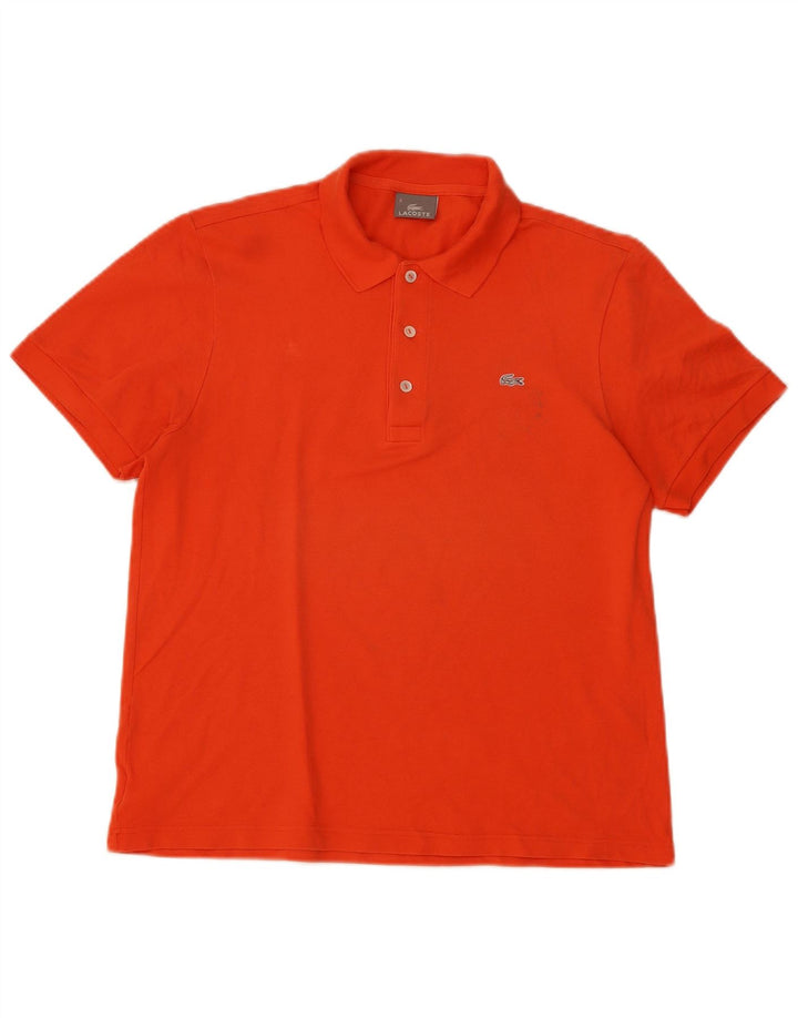 Męska koszulka polo Lacoste, rozmiar 5, duża pomarańczowa