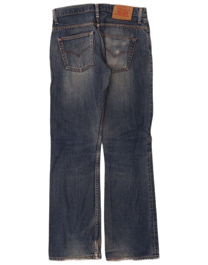 Męskie jeansy Levi's 507 Bootcut W31 L34 Niebieska bawełna