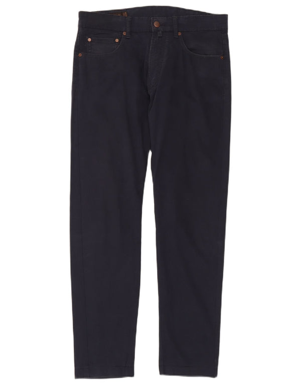 Męskie spodnie typu slim casual Marlboro Classics W32 L31 granatowe