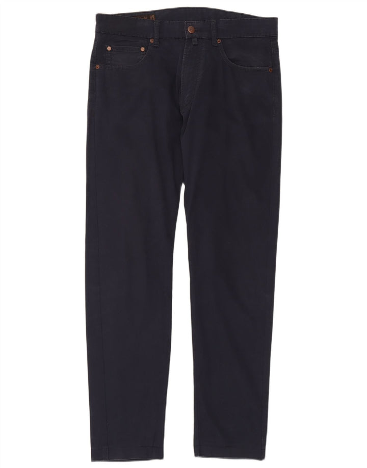 Męskie spodnie typu slim casual Marlboro Classics W32 L31 granatowe