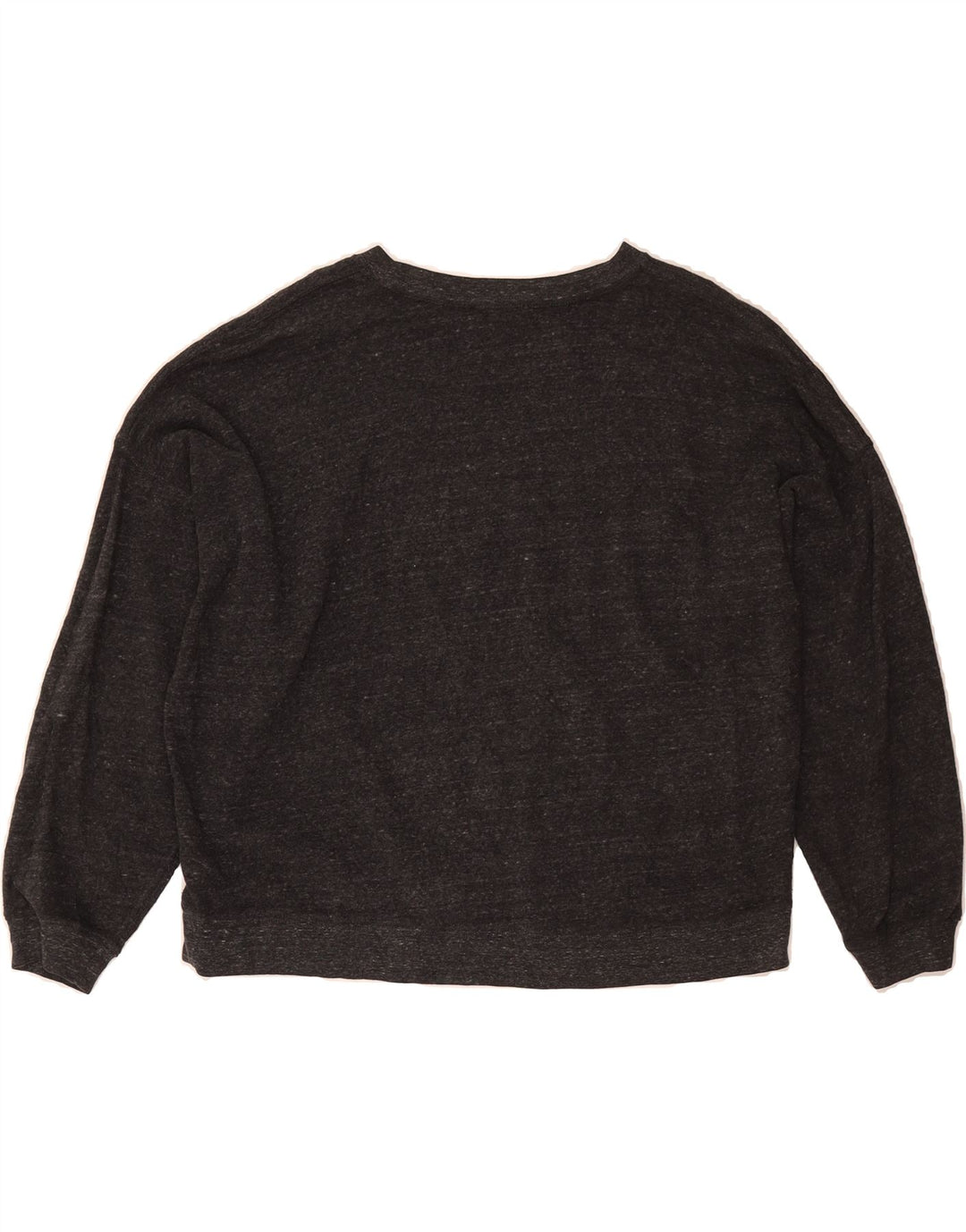 J. CREW Womens Oversized Sweatshirt Jumper UK 16 Large Grey Flecked Cotton Vintage J. Crew and Second-Hand J. Crew from Messina Hembry 