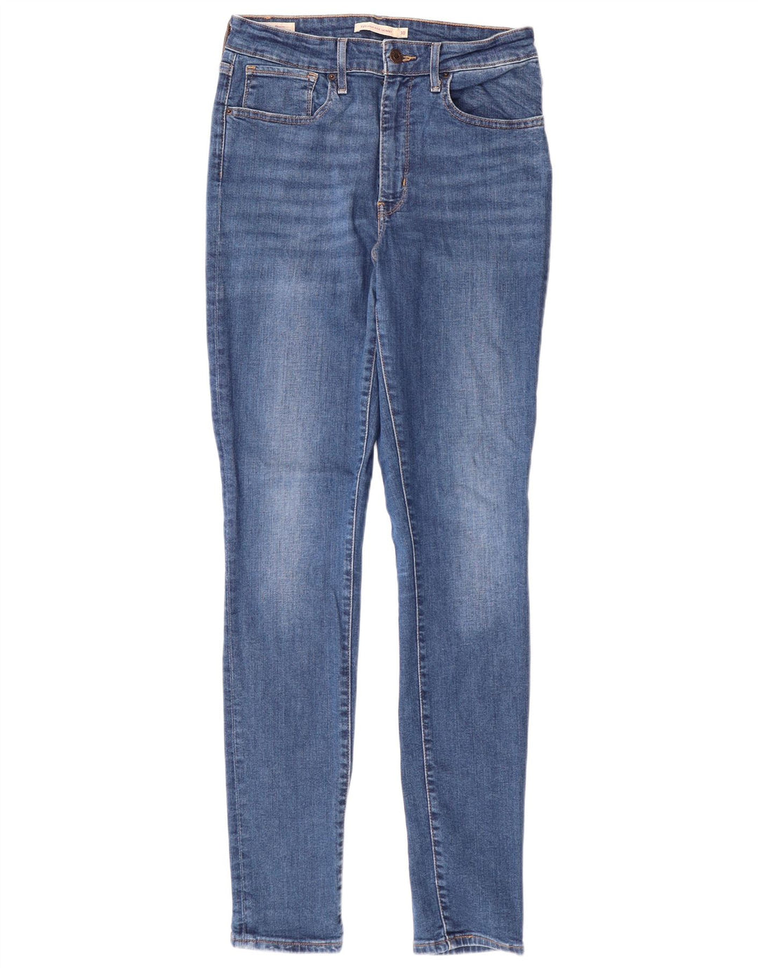 Damskie jeansy LEVI'S 721 z wysokim stanem, W30 L32, niebieska bawełna