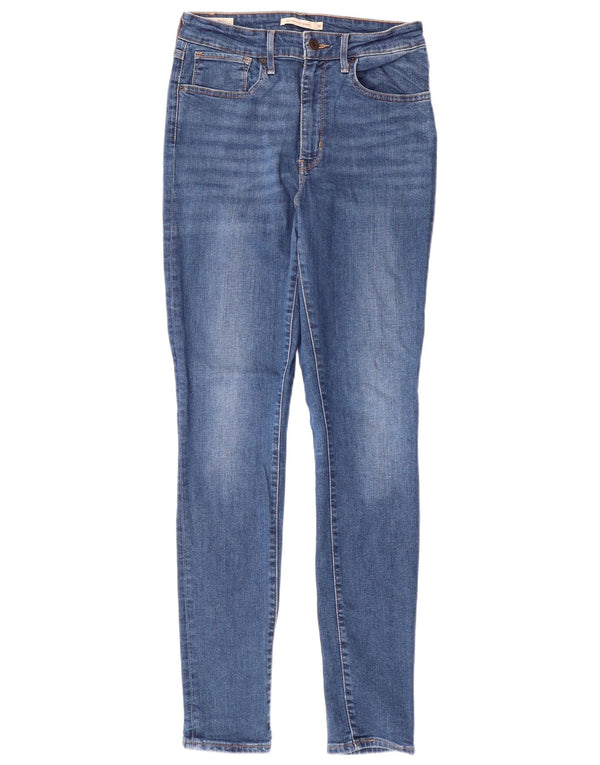 Damskie jeansy LEVI'S 721 z wysokim stanem, W30 L32, niebieska bawełna