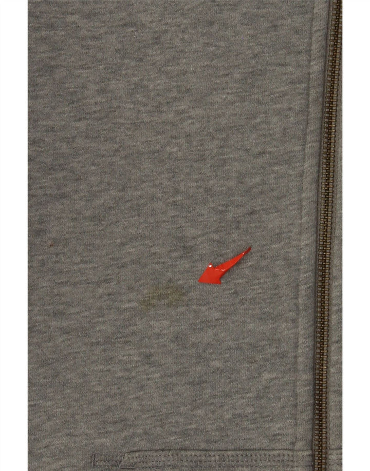 Męski sweter z kapturem i zamkiem błyskawicznym Nike, średnioszary, bawełniany w cętki