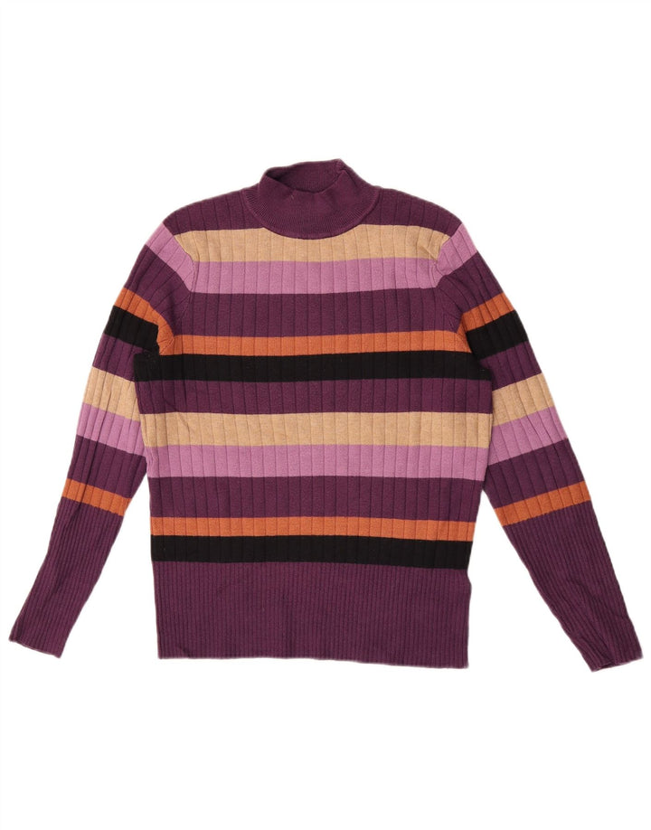 Marks & Spencer Damski sweter z golfem, UK 12, średni fiolet