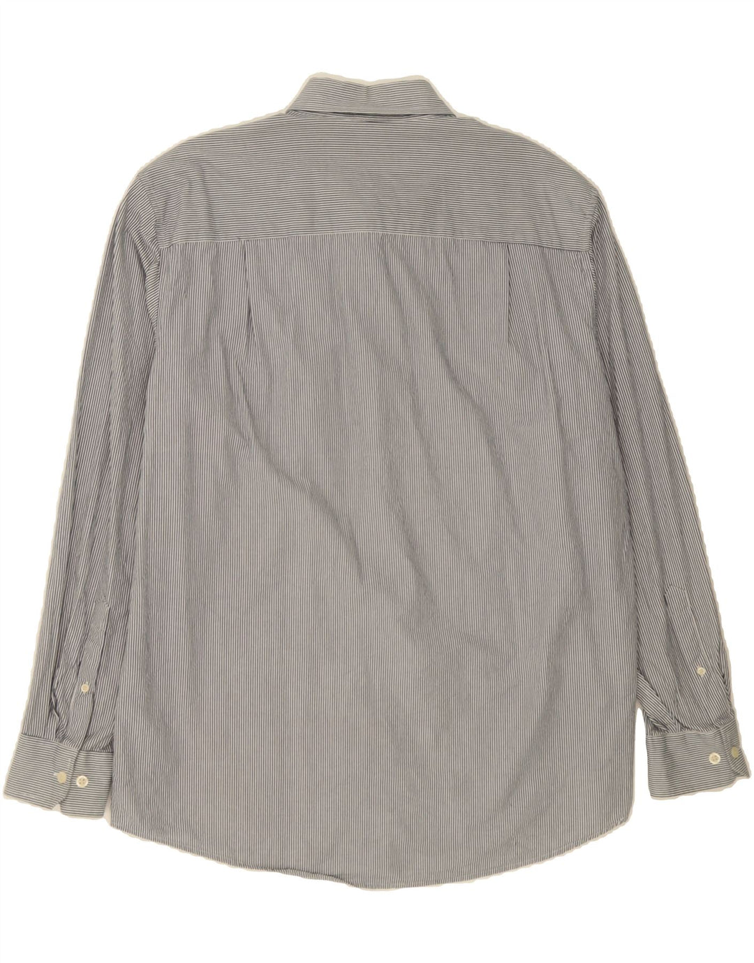 IZOD Mens Shirt Large Grey Pinstripe Cotton Vintage Izod and Second-Hand Izod from Messina Hembry 