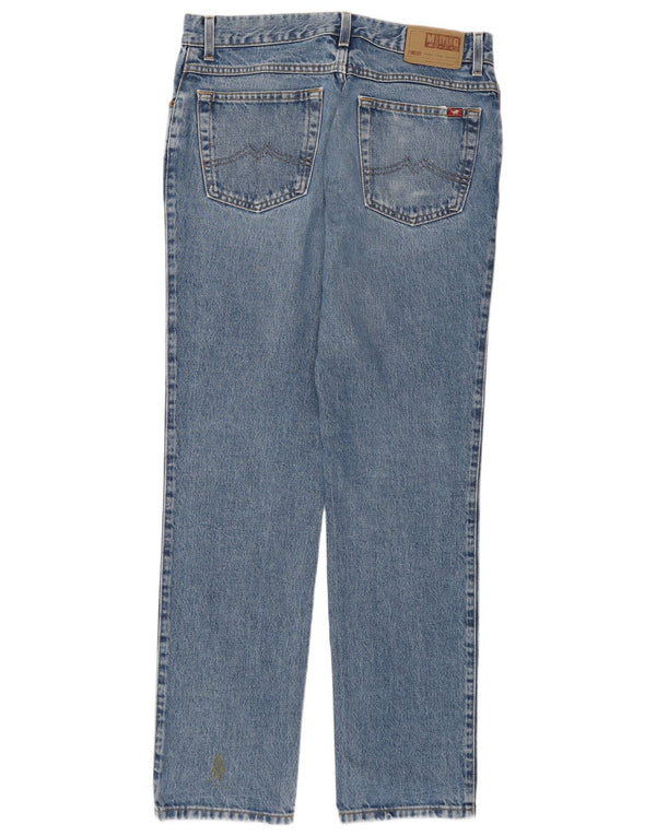 MUSTANG Męskie proste dżinsy W33 L30 Niebieskie bawełniane