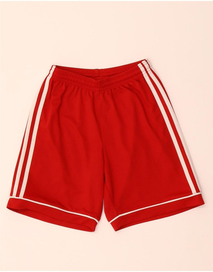 ADIDAS Boys Climalite Sport Shorts 11-12 Years  Red Polyester Vintage Adidas and Second-Hand Adidas from Messina Hembry 