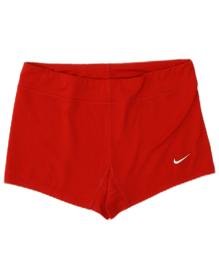 Damskie spodenki sportowe NIKE Dri Fit UK 14, średni kolor czerwony