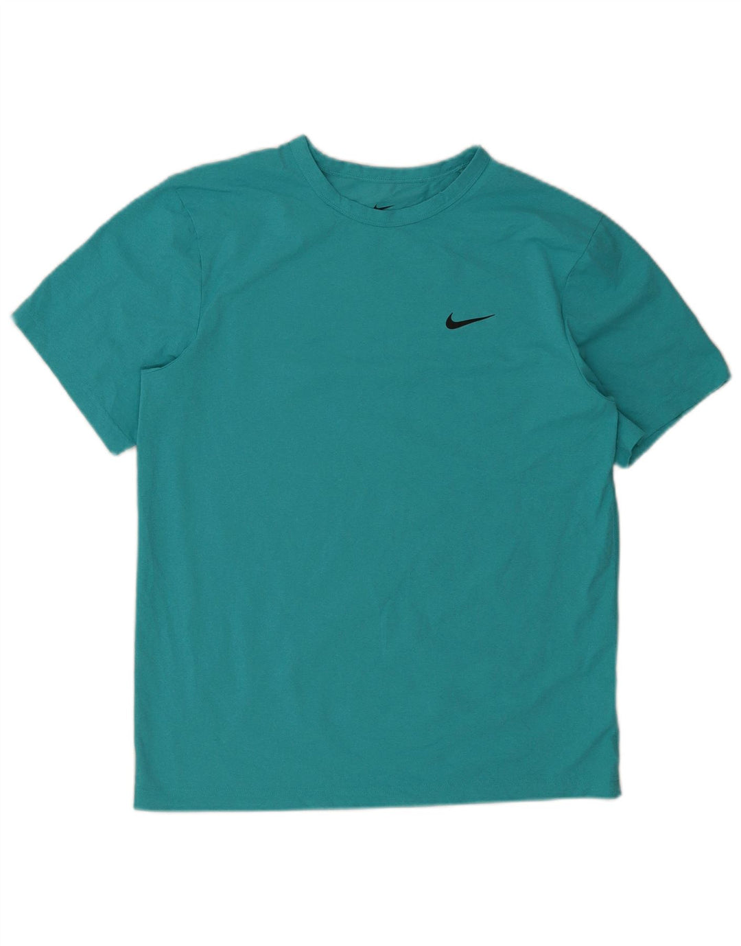 Męski T-shirt Nike Dri Fit Top, średni turkusowy poliester