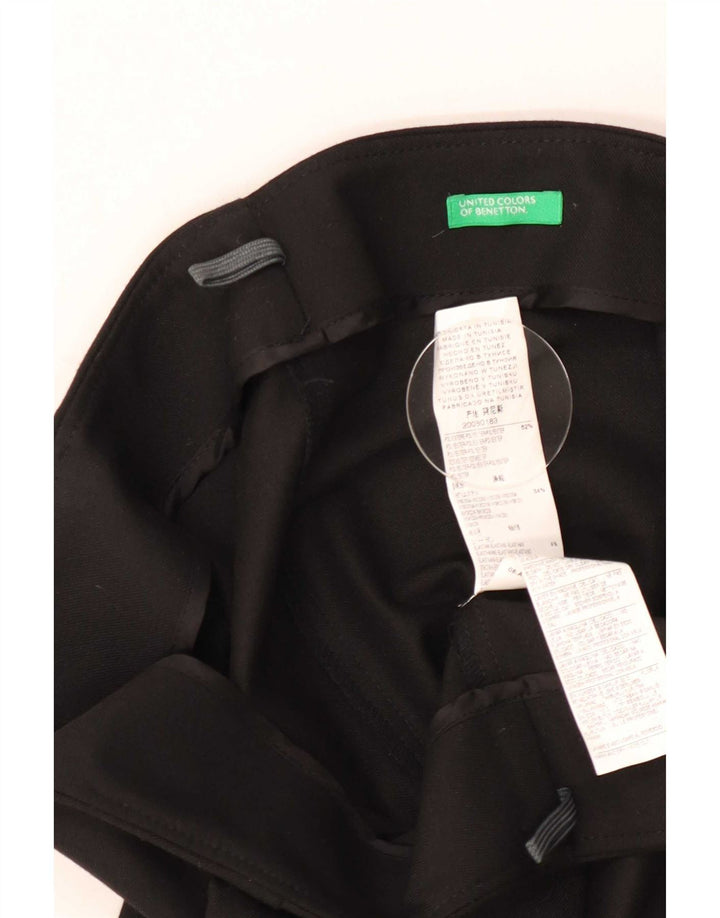 Damska spódnica ołówkowa Benetton IT 46 Large W32 Czarny poliester