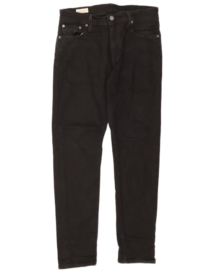 Męskie jeansy slim fit Levi's W30 L30 Czarna bawełna