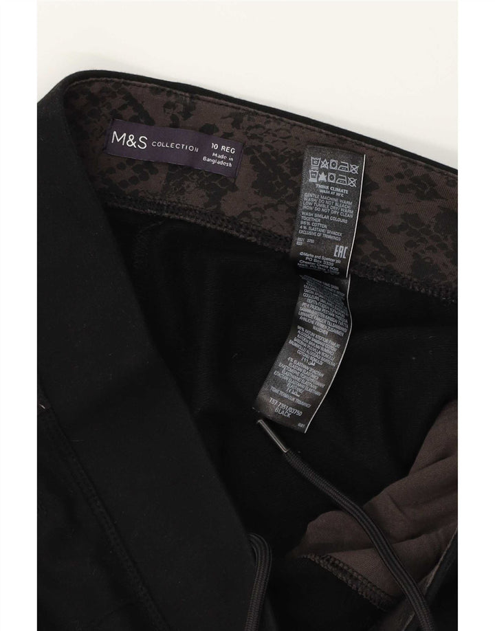 Damskie spodnie dresowe Marks & Spencer UK 10, małe, czarne, bawełniane