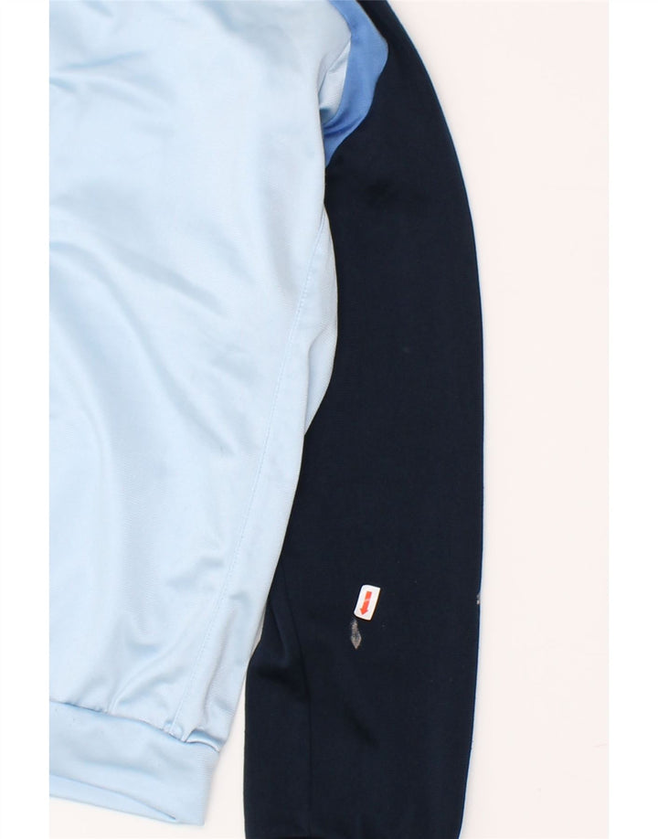 ADIDAS Boys Tracksuit Top Jacket 11-12 Years Blue Colourblock Polyester Vintage Adidas and Second-Hand Adidas from Messina Hembry 