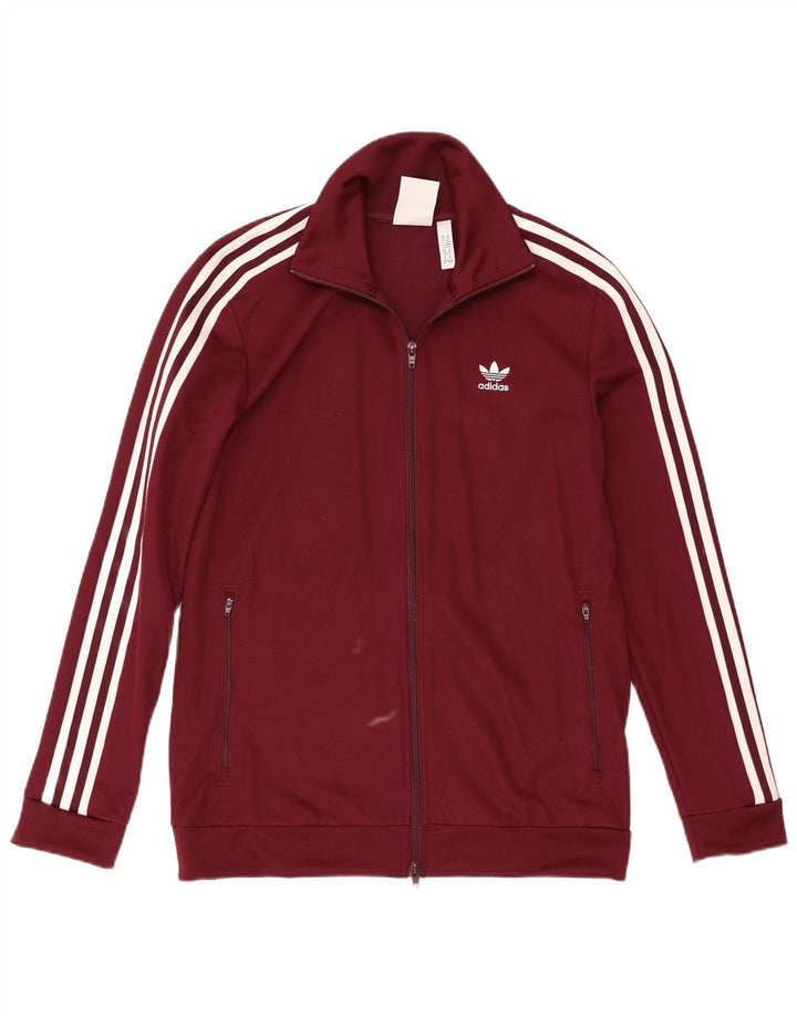Adidas Męska bluza dresowa, średnia bordowa bawełna